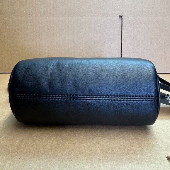 Ralph Lauren Emelia Mini Nappa Leather Shoulder Bag - Black - Picture 7 of 9